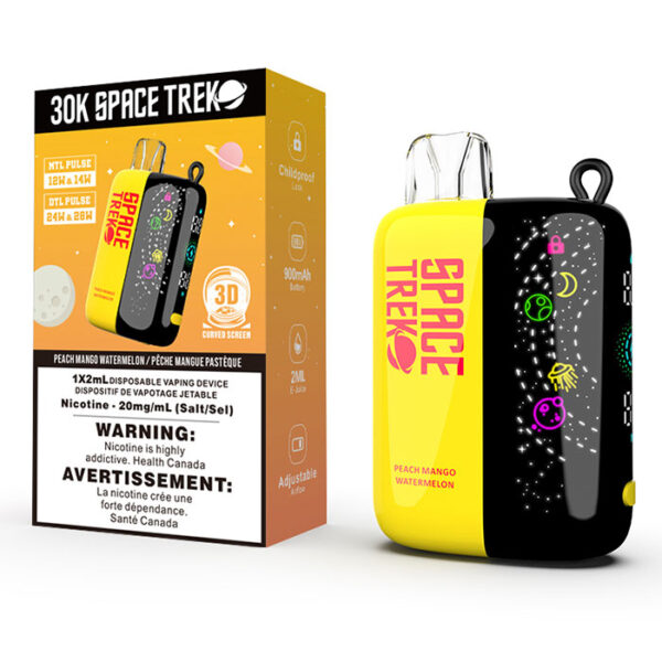 Space Trek Peach Mango Watermelon at Sahara Vape Shop in Vancouver