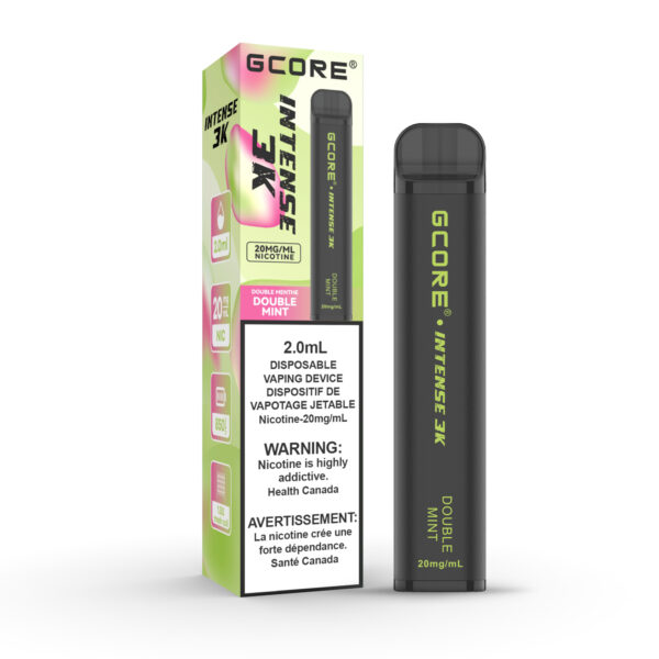 G Core Intense 3K Double Mint Vape in Sahara Smokes Vancouver Vape shop